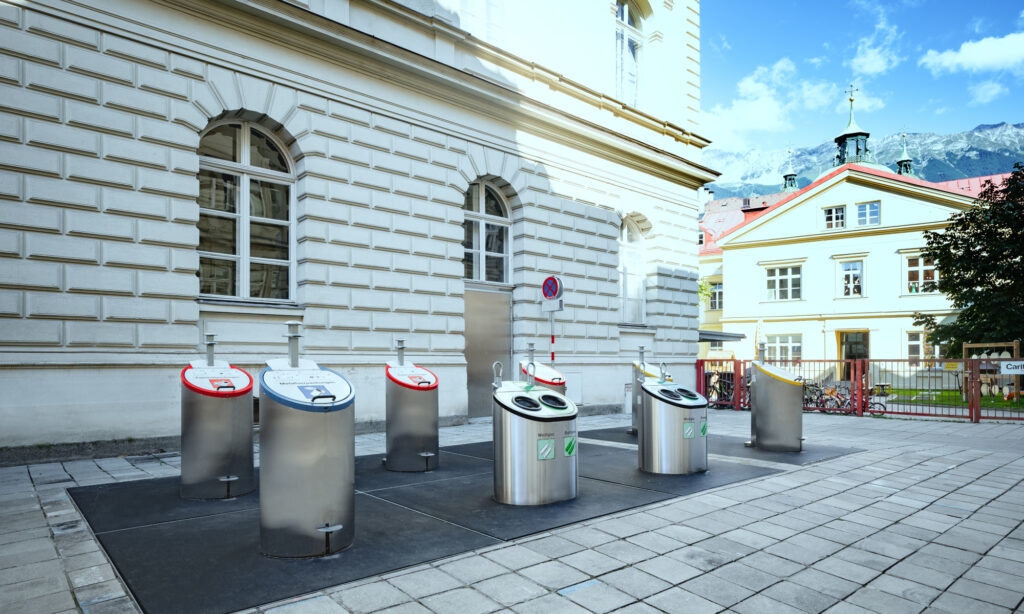 Sammelstation beim Landesmuseum